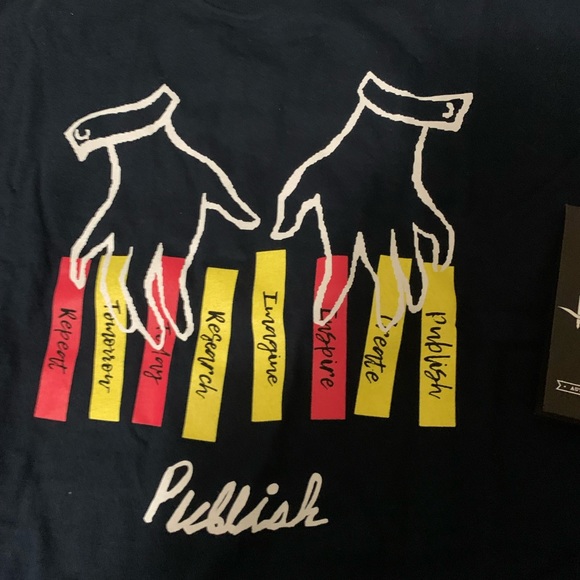 Publish Blue Shirt with Fingers playing Piano - Picture 2 of 5